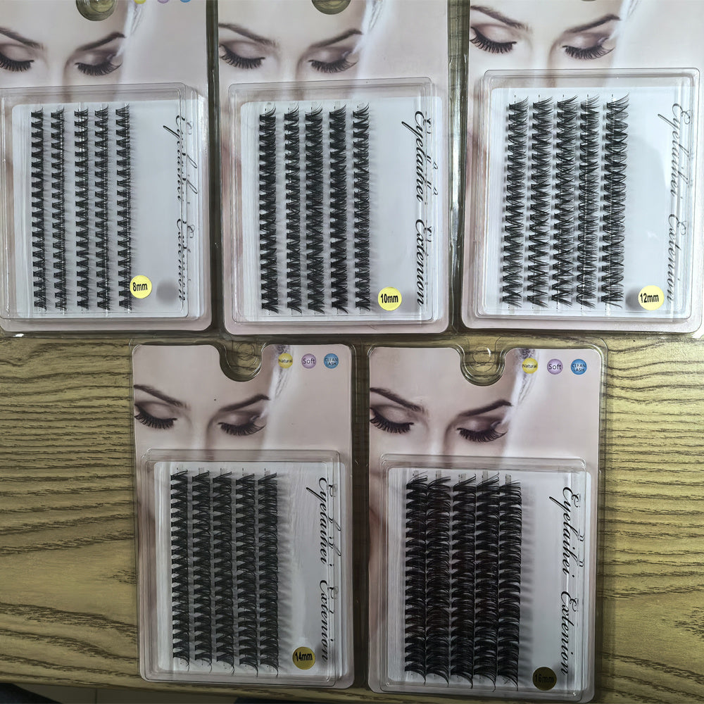 Clusters Of 10 Segmented Lashes
