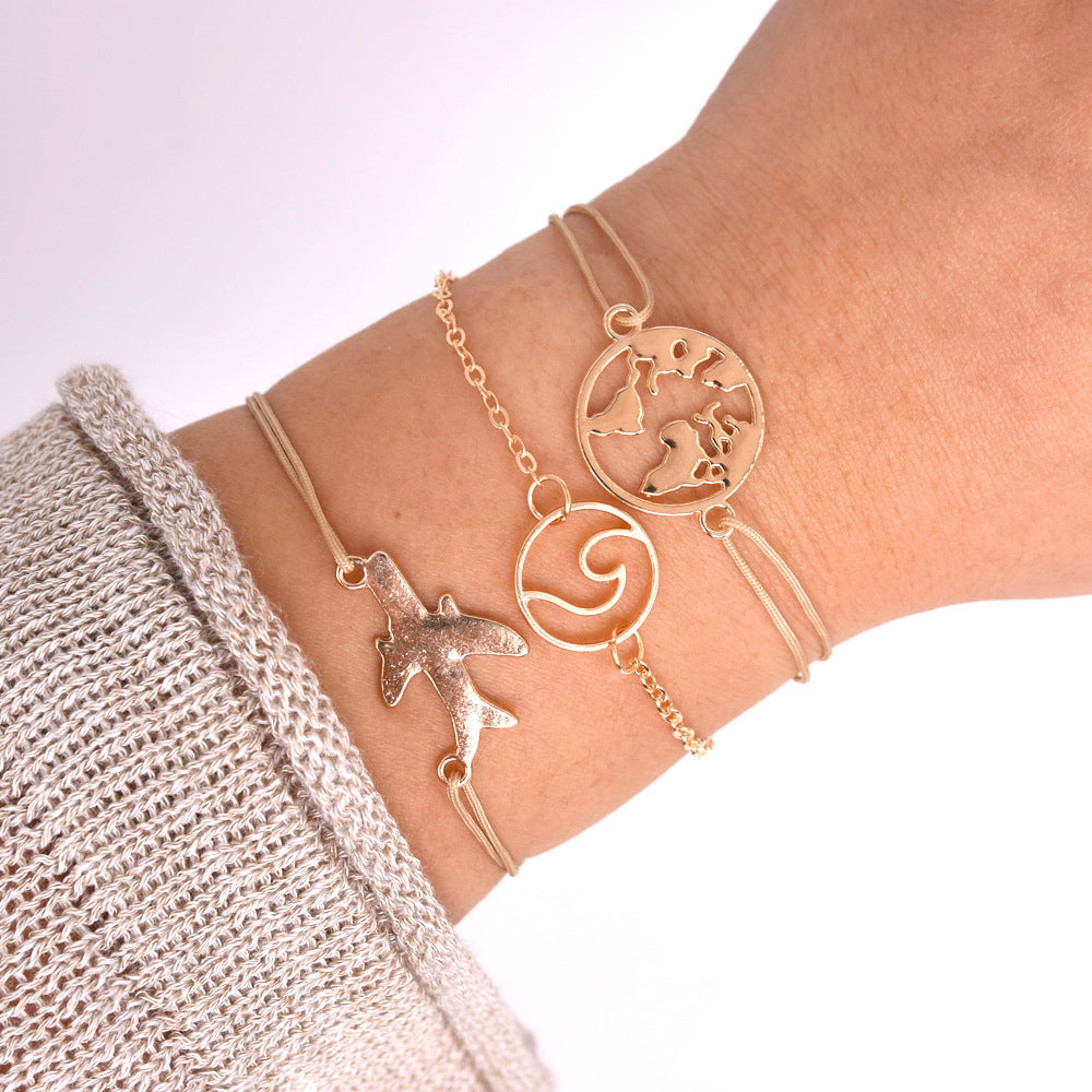World Map Bracelet