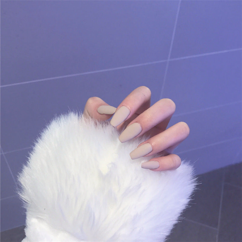 Ballet Khaki Matte False Nails