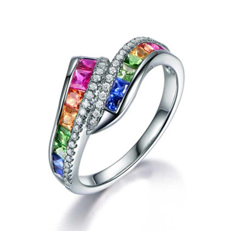 Gemstones Rainbow Ring