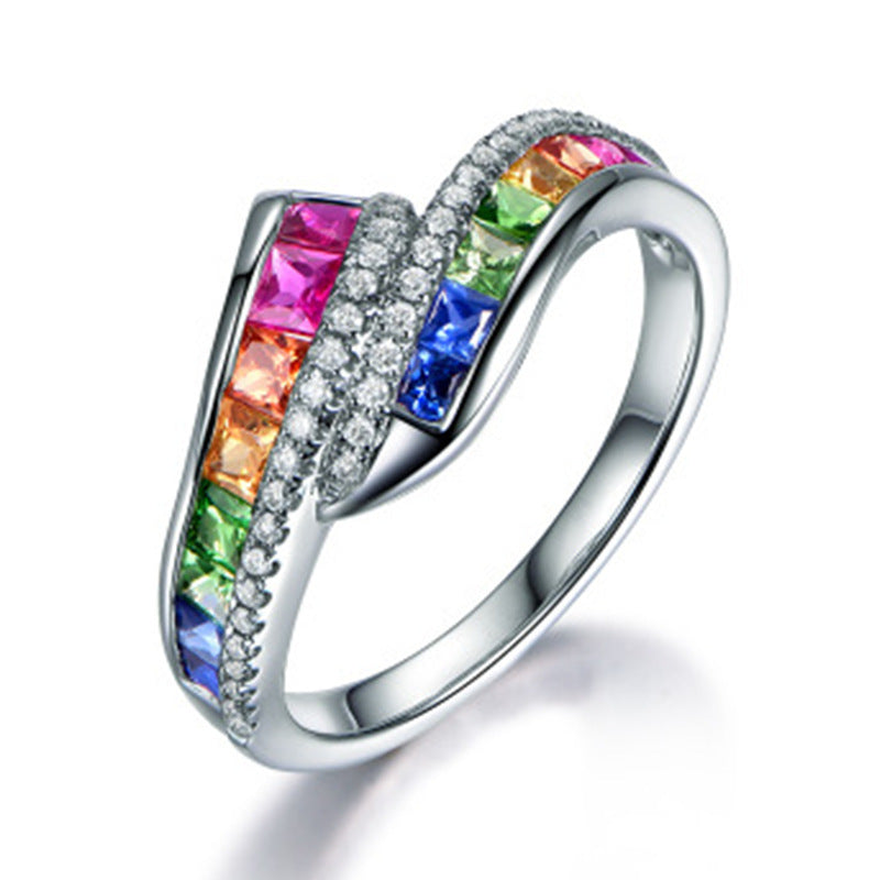 Gemstones Rainbow Ring