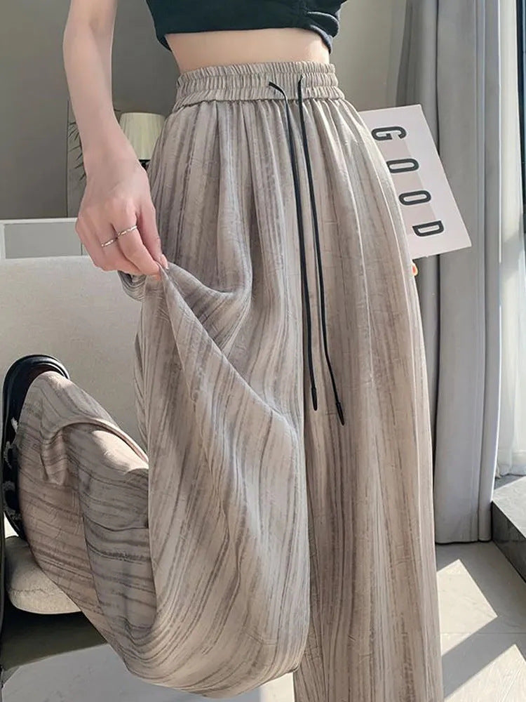 Summer Lazy Small Wide-leg Pants