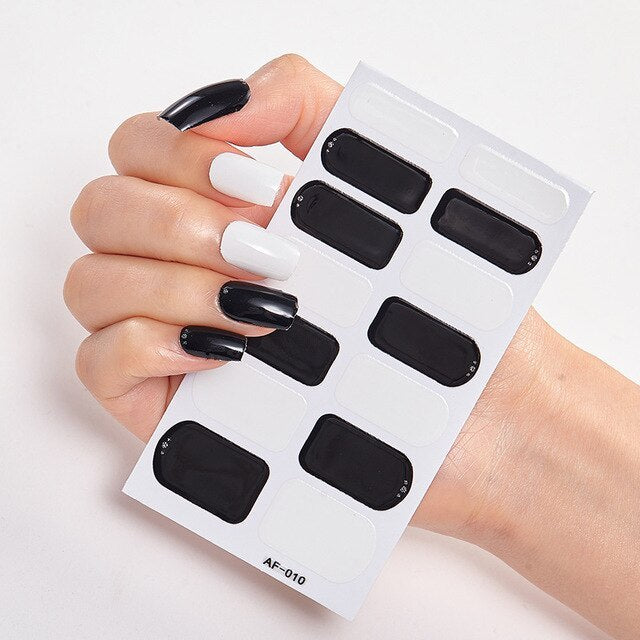 Solid Colors And Creative Nail Art