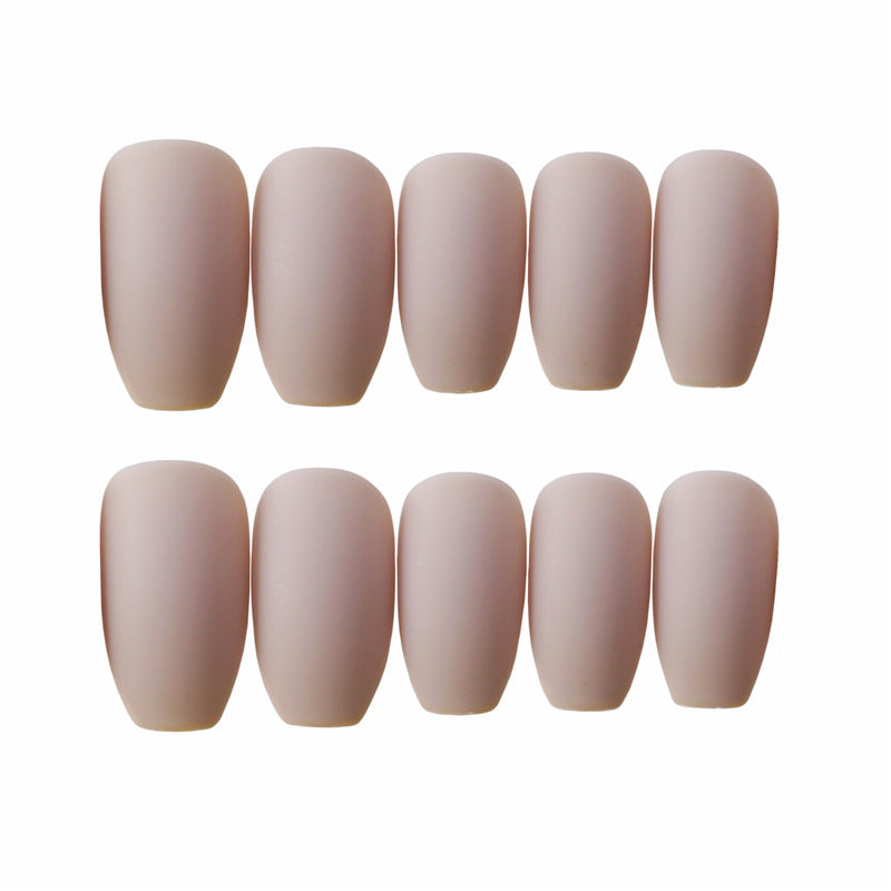 Ballet Khaki Matte False Nails