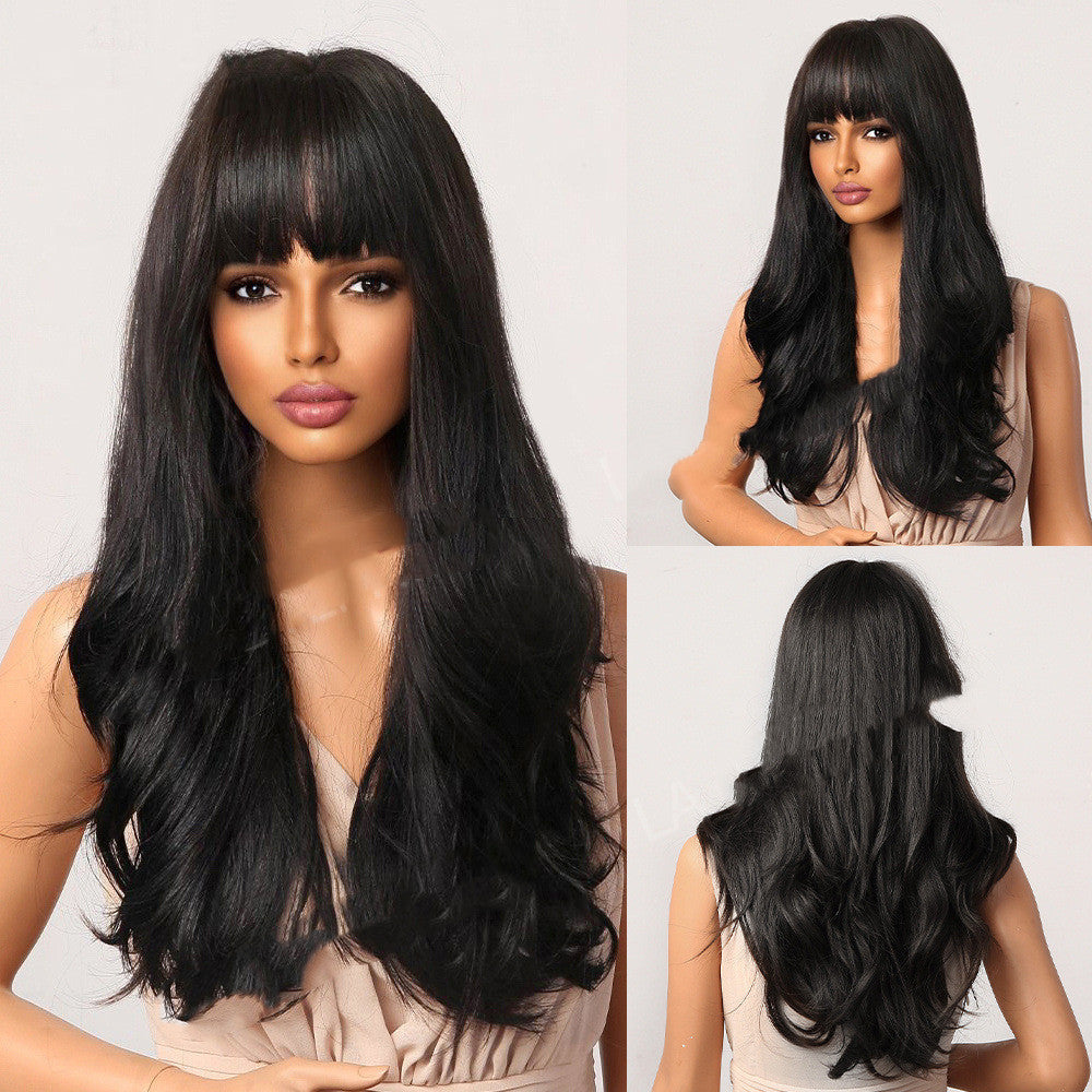 Dark Brown Dyed Curly Hair Wigs