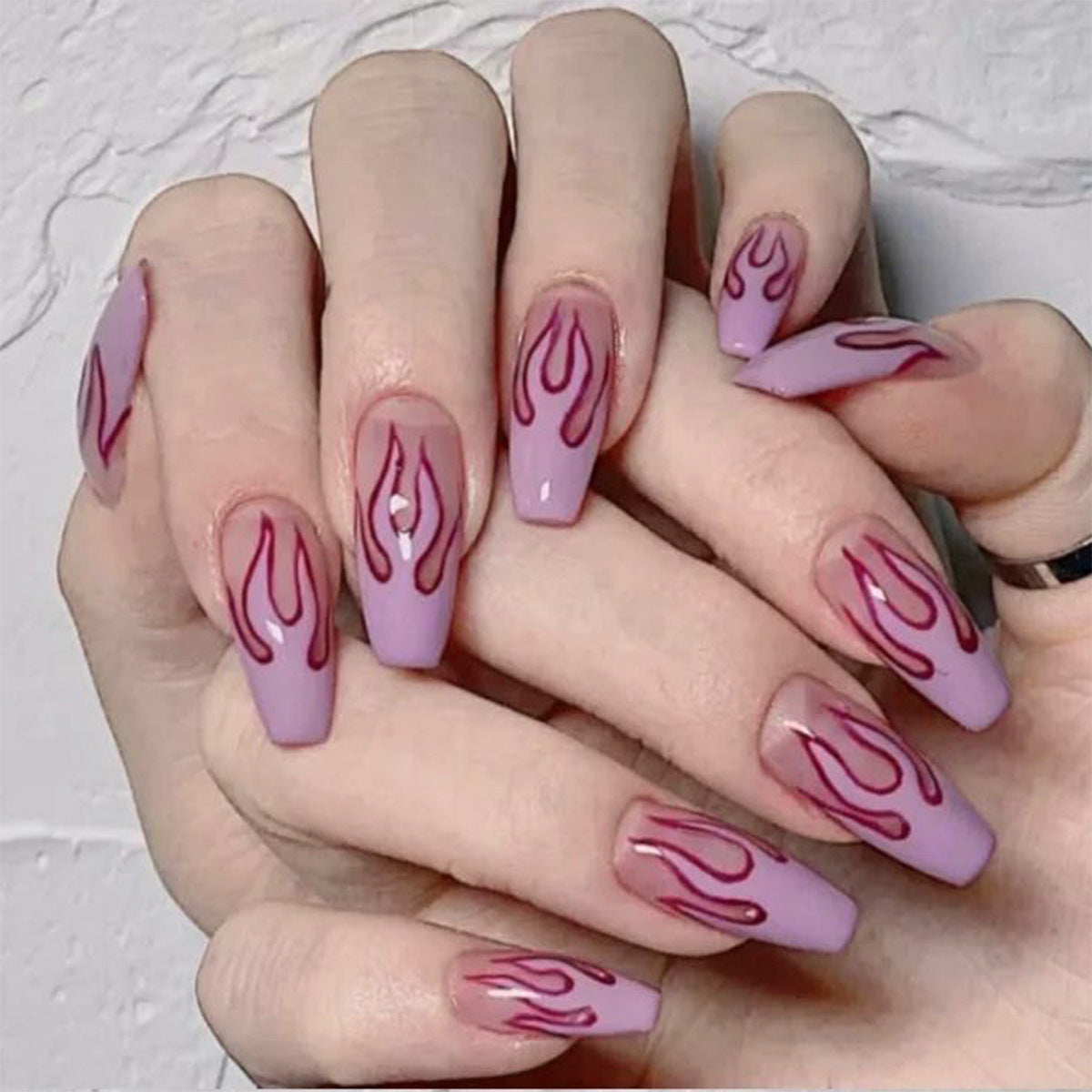 Wearing Nails Finished Soft Nails