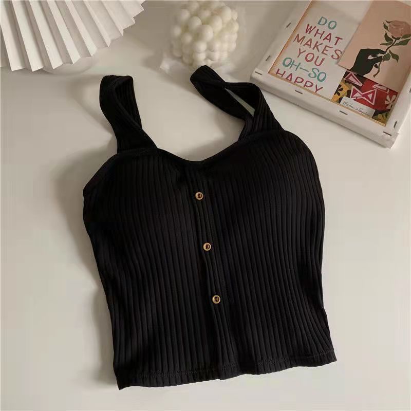 Button Camisole Short Top