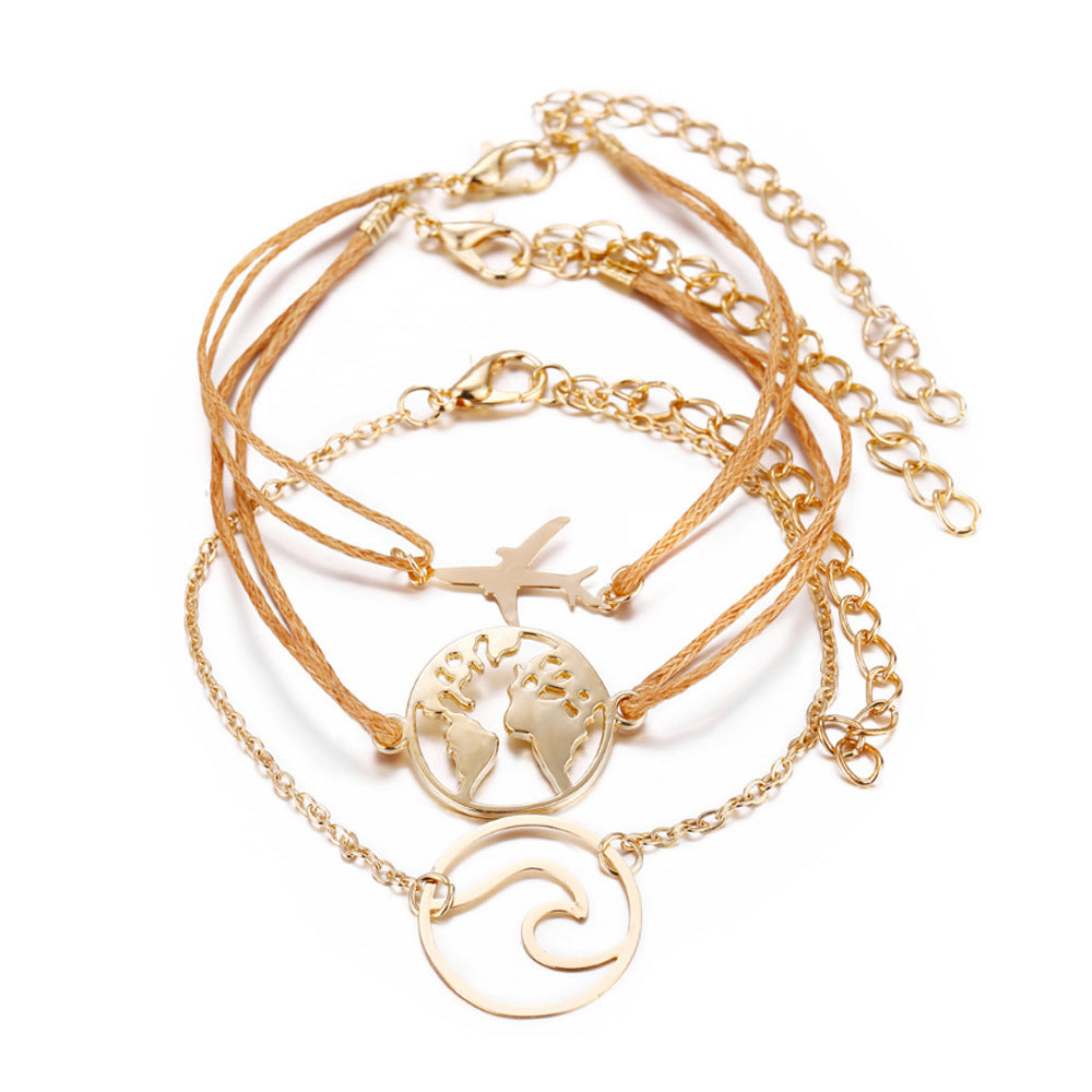 World Map Bracelet
