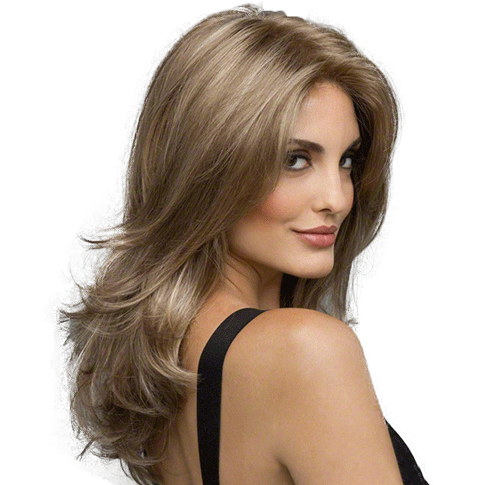 Mid-length Curly Hair Synthetic Wigs