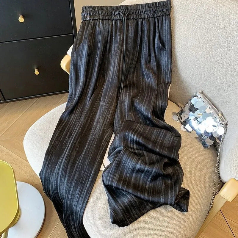 Summer Lazy Small Wide-leg Pants