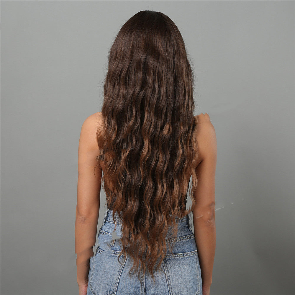 Dark Brown Dyed Curly Hair Wigs