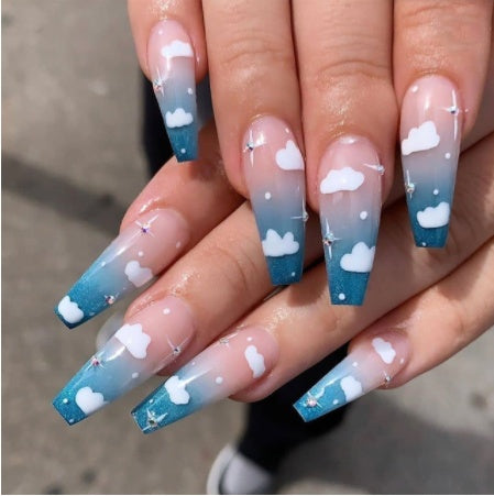Wearing Nails Finished Soft Nails