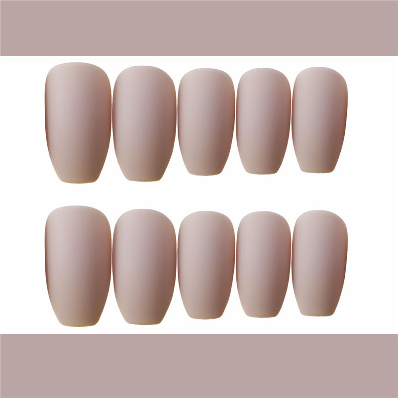 Ballet Khaki Matte False Nails