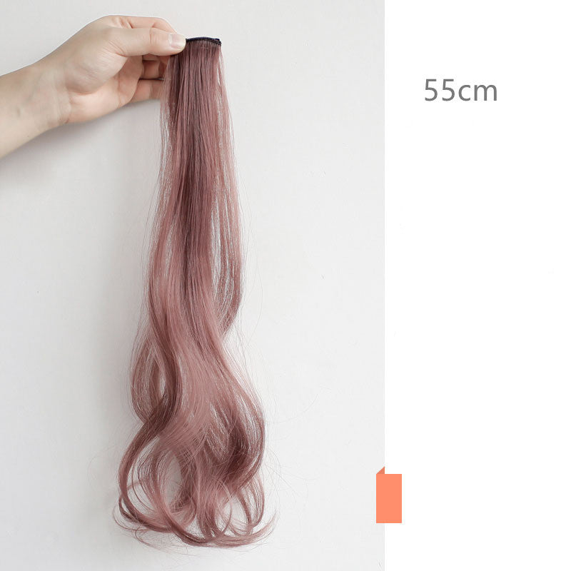 Highlighting Gradient Invisible Curly Hair Wigs
