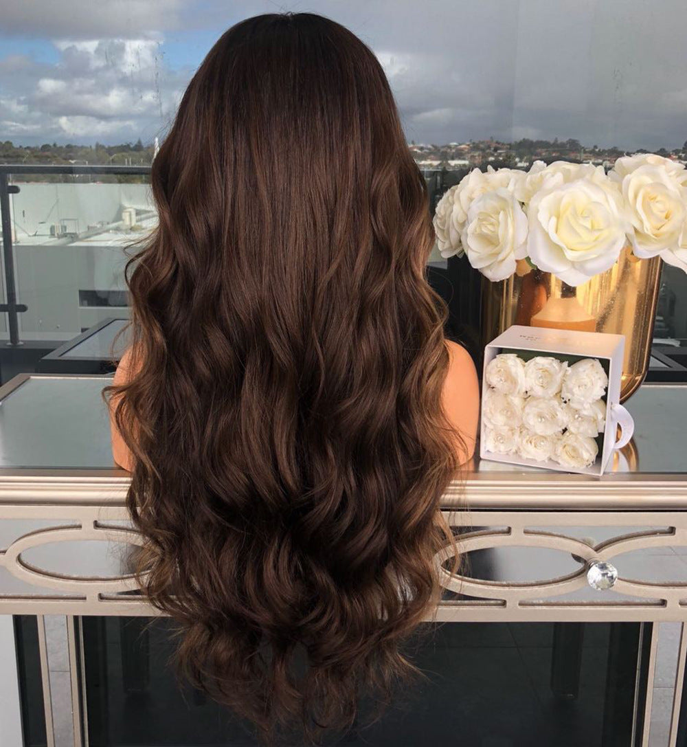 Long Brown Human Hair Wigs