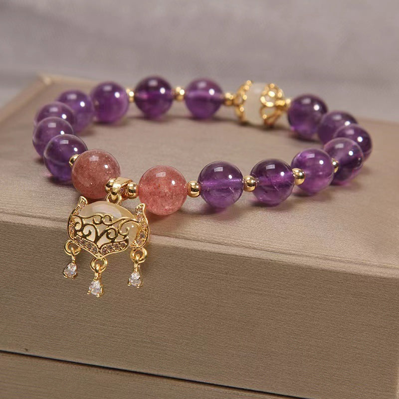 Crystal Longevity Lock Bracelet