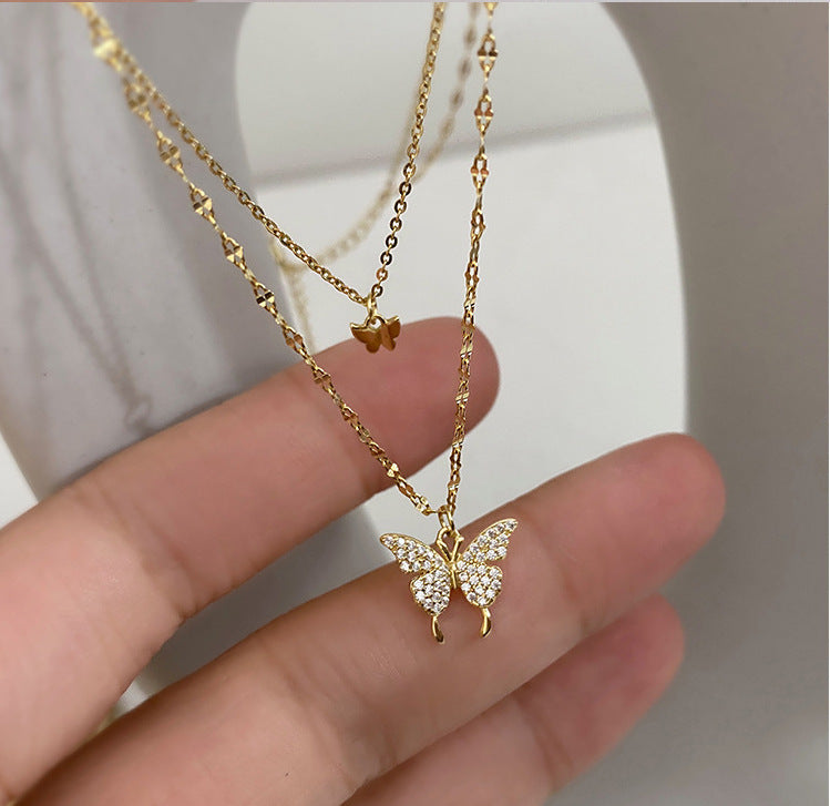 Sparkling Clavicle Chain Choker Necklace