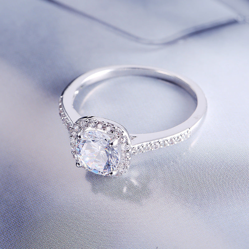 Square Bague Cubic Zirconia Ring