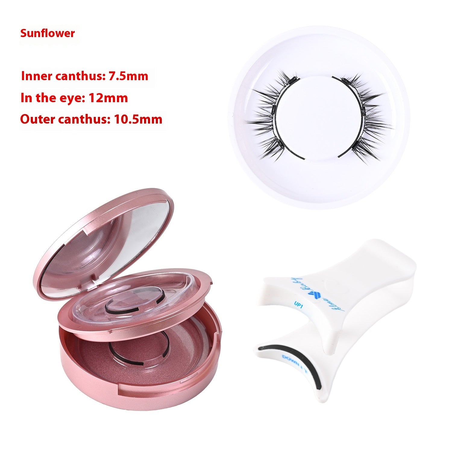 Magnetic Glue-Free Three False Eyelashes