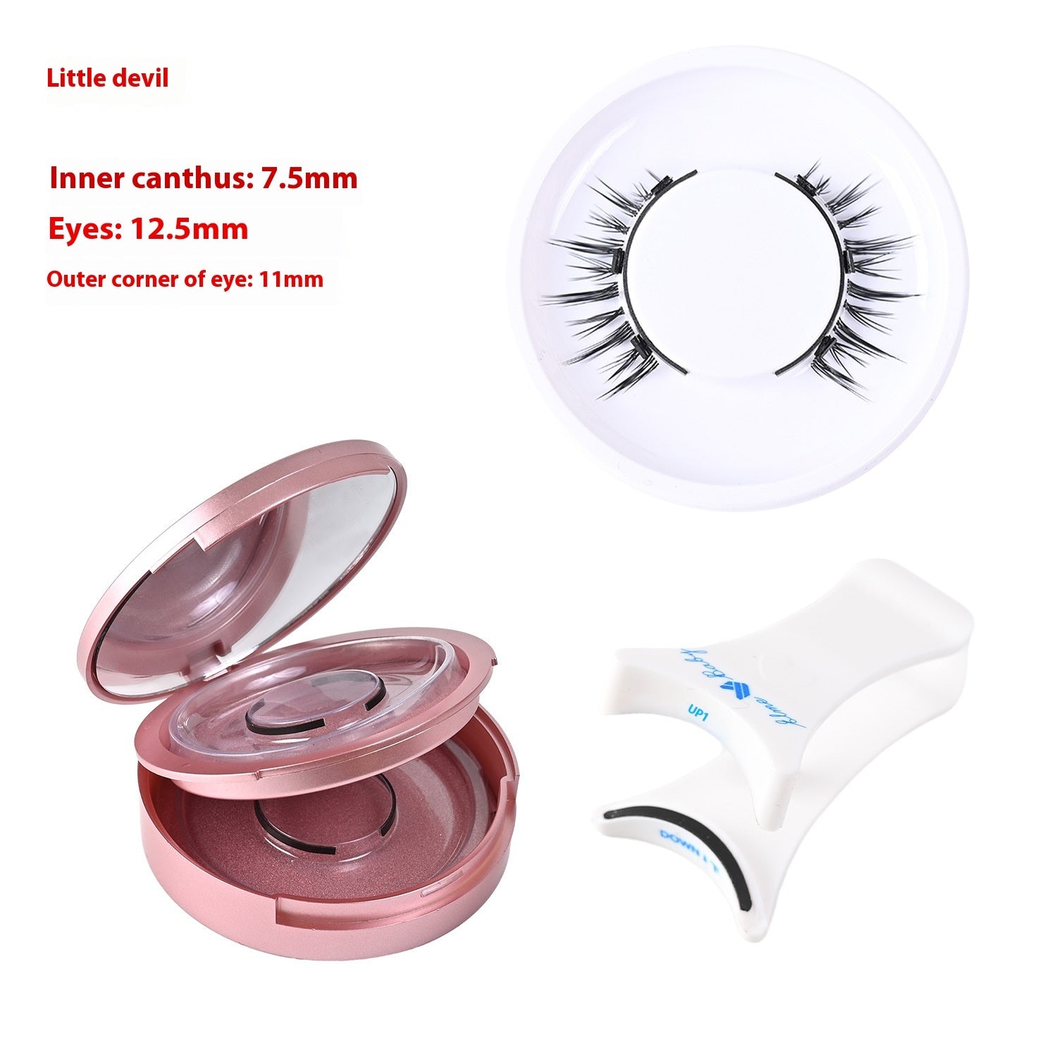 Magnetic Glue-Free Three False Eyelashes