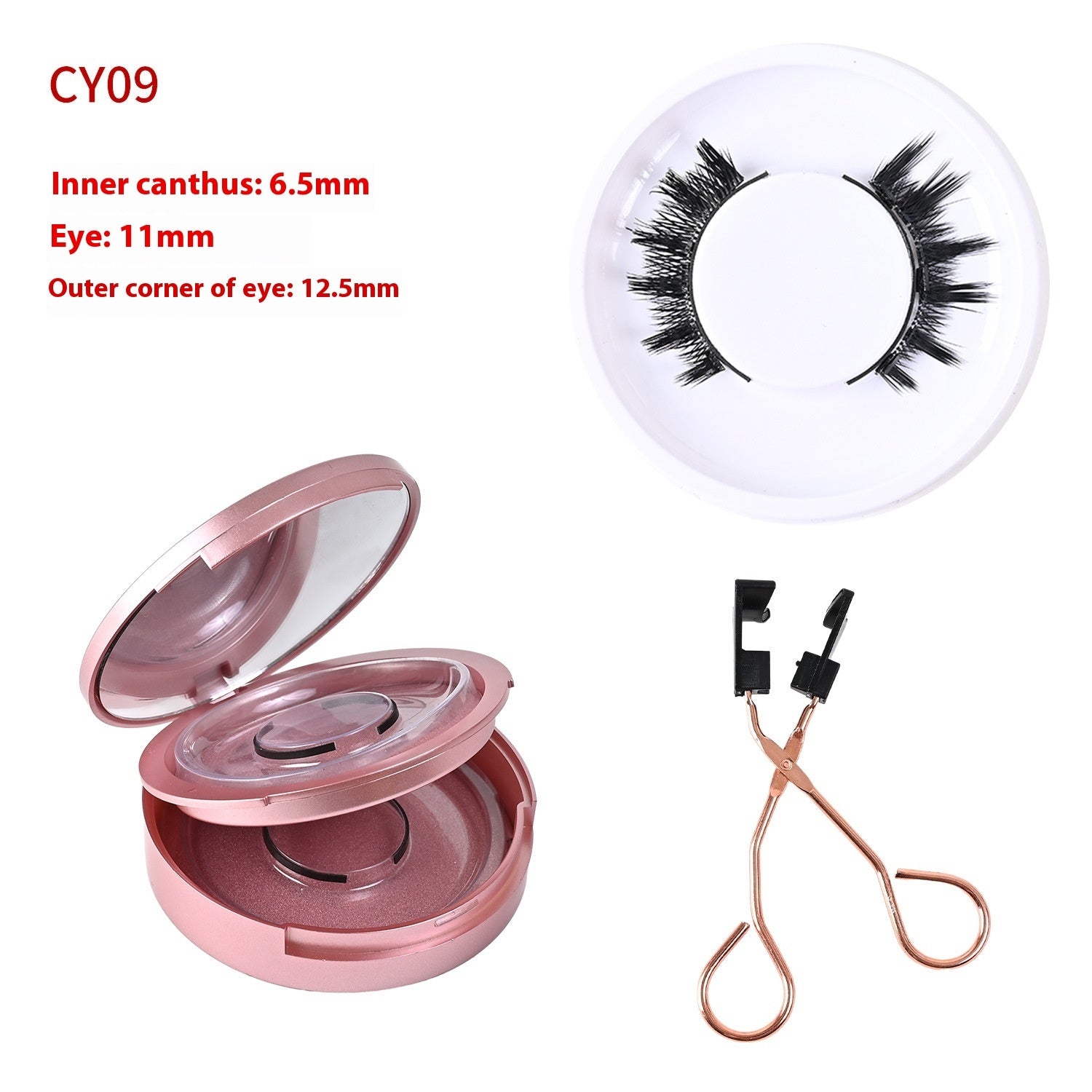 Magnetic Glue-Free Three False Eyelashes