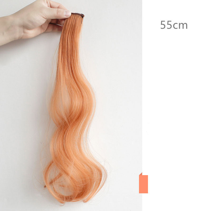 Highlighting Gradient Invisible Curly Hair Wigs