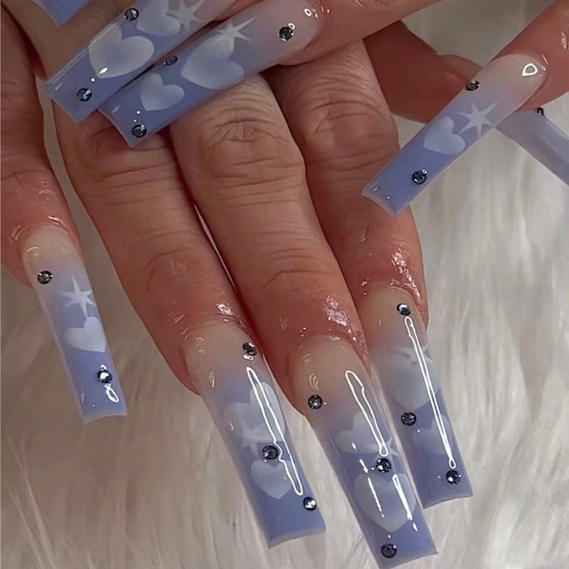 Peach Heart Nail Tip