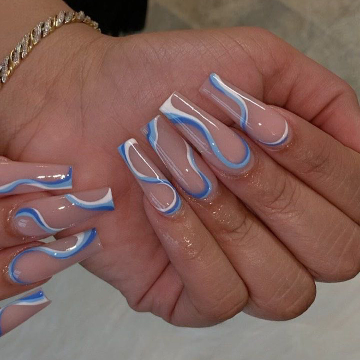 Wearing Nails Finished Soft Nails
