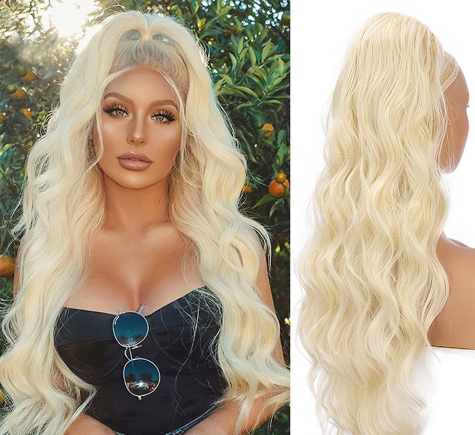 Drawstring Ponytail Matte Human Hair Wigs