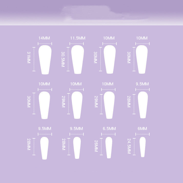 Peach Heart Nail Tip