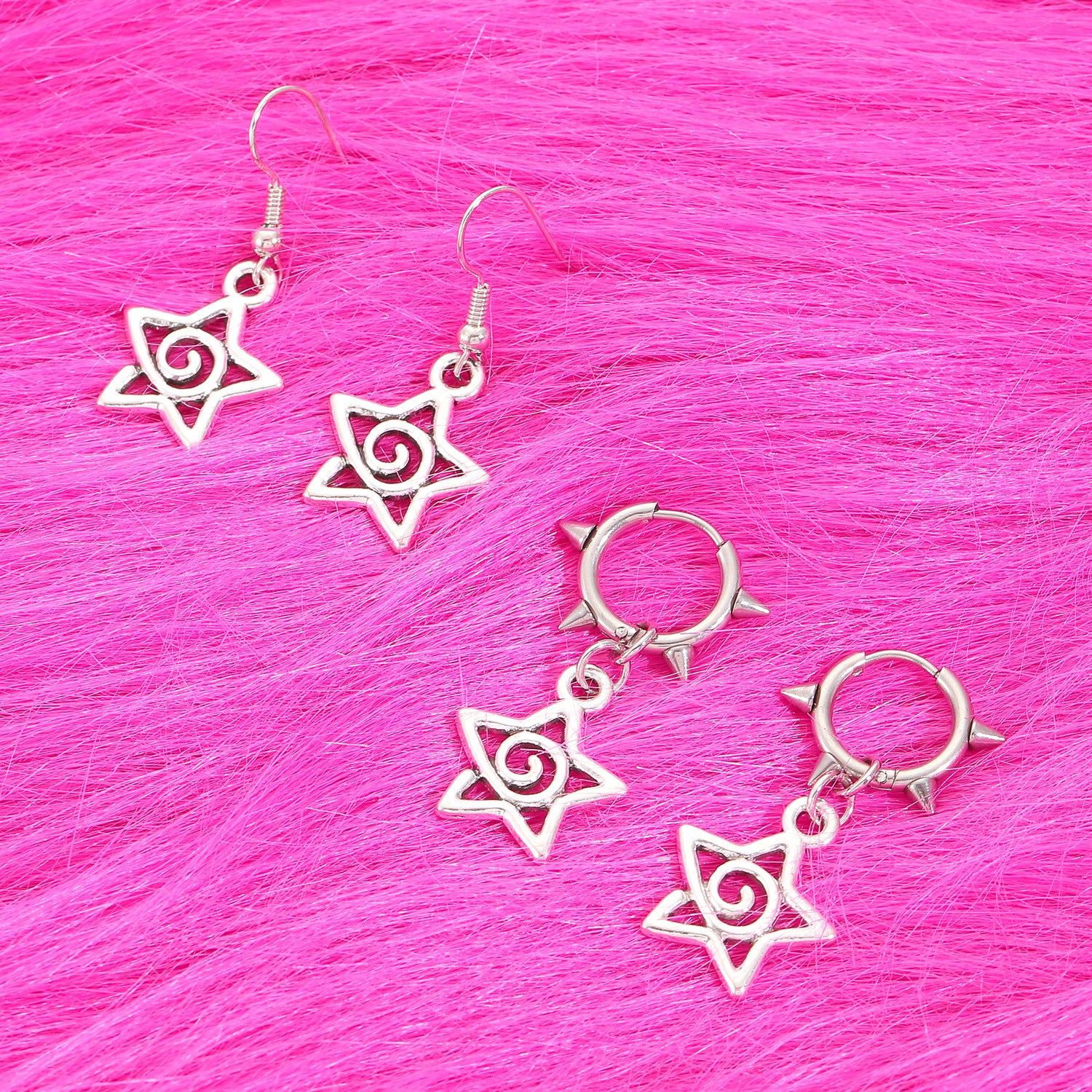 Gothic Charm Rivet Earrings