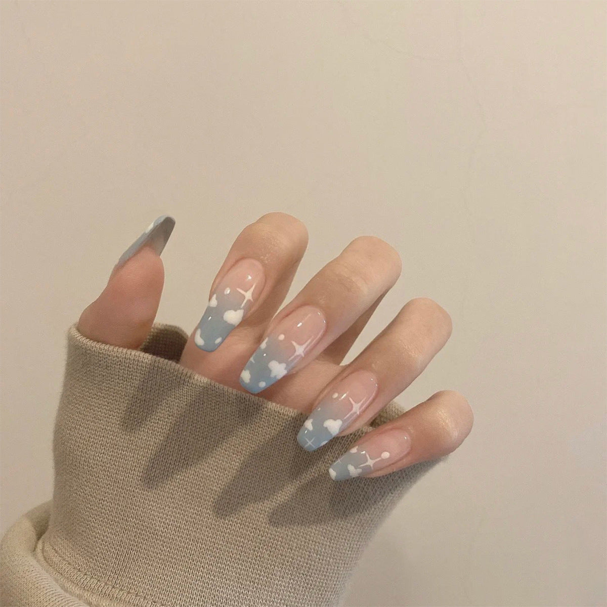 Wearing Nails Finished Soft Nails