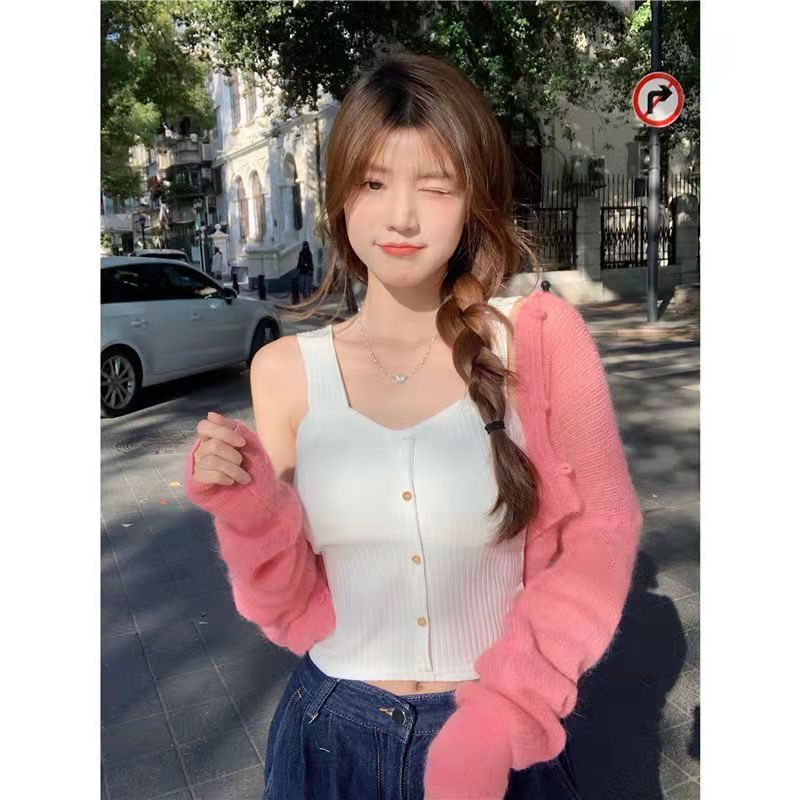 Button Camisole Short Top