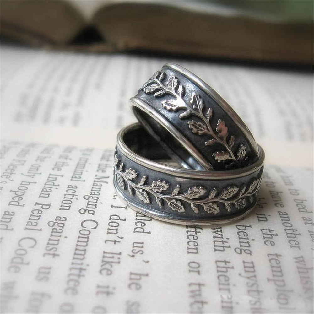 Retro Leaves Rings