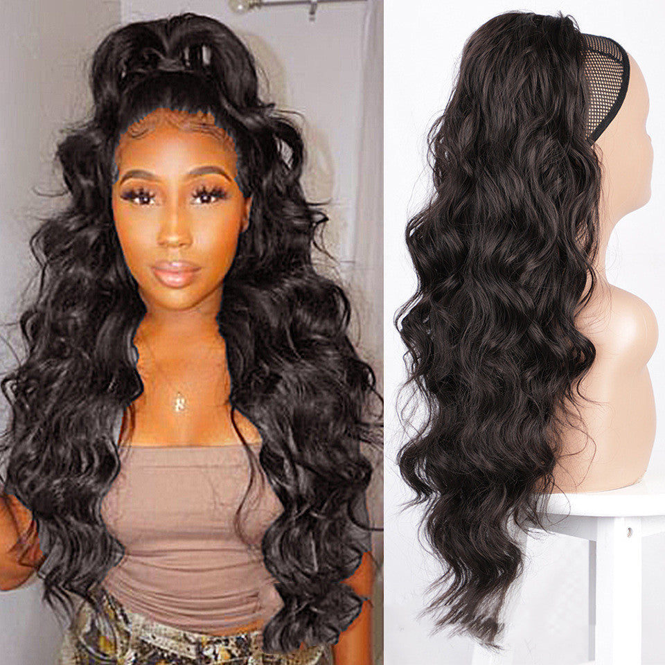 Drawstring Ponytail Matte Human Hair Wigs