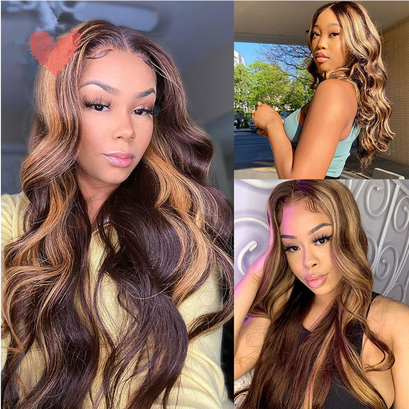 Rose Net Curly Hair Wigs