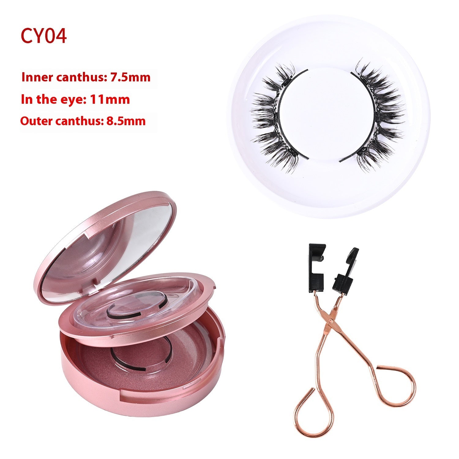 Magnetic Glue-Free Three False Eyelashes