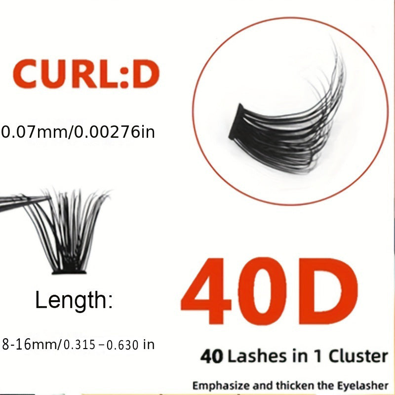 Clusters Of 10 Segmented Lashes