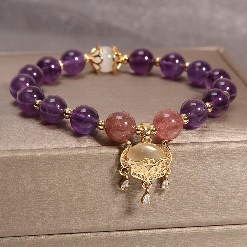 Crystal Longevity Lock Bracelet