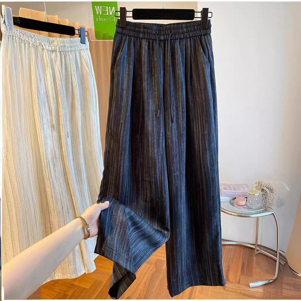 Summer Lazy Small Wide-leg Pants