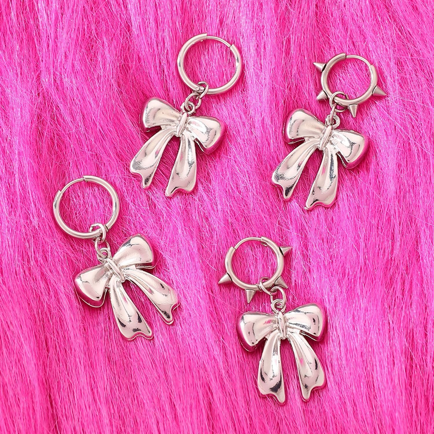 Gothic Charm Rivet Earrings