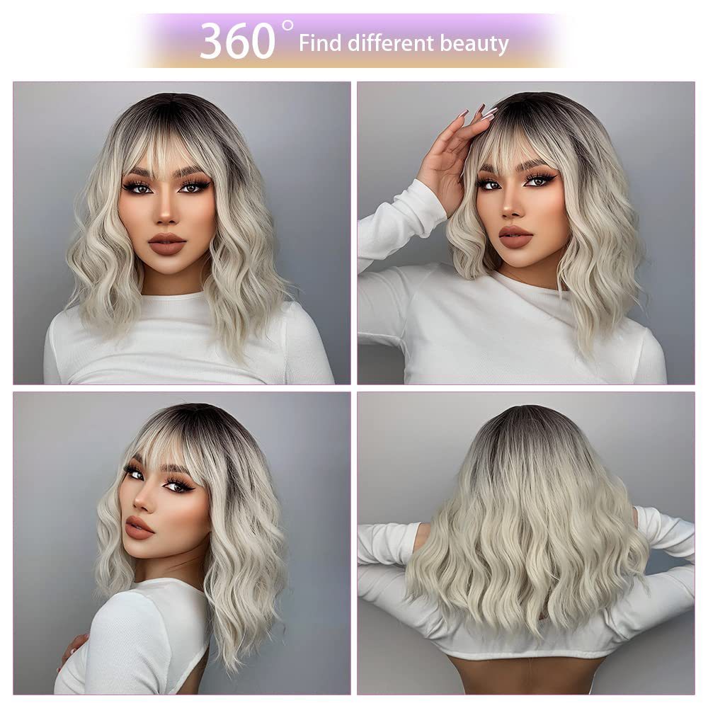 Short Hair Dyeing Human Hair Wigs