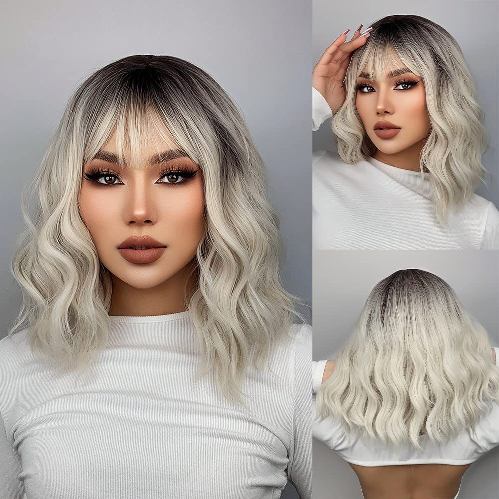 Short Hair Dyeing Human Hair Wigs
