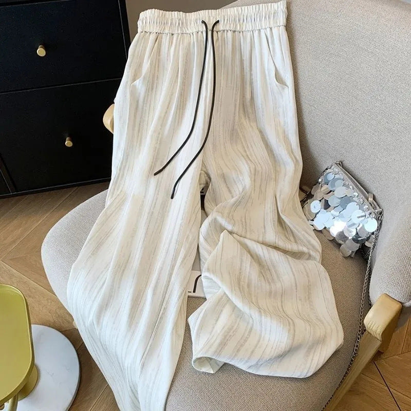 Summer Lazy Small Wide-leg Pants