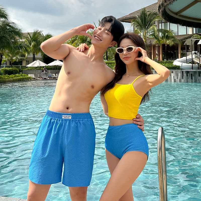 High Waist Backless Split Swimsuit