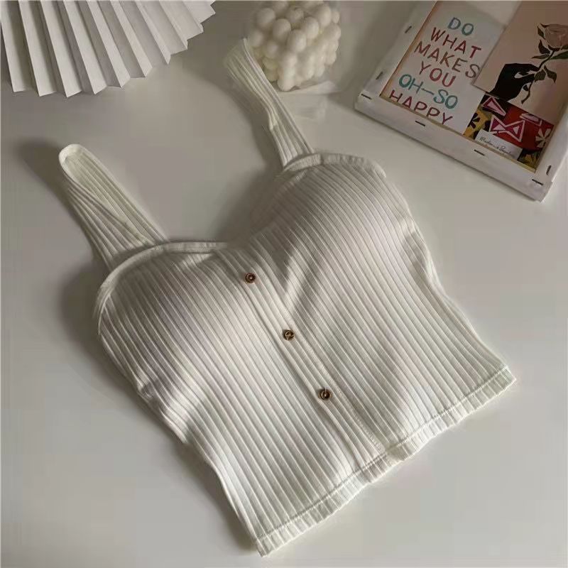Button Camisole Short Top