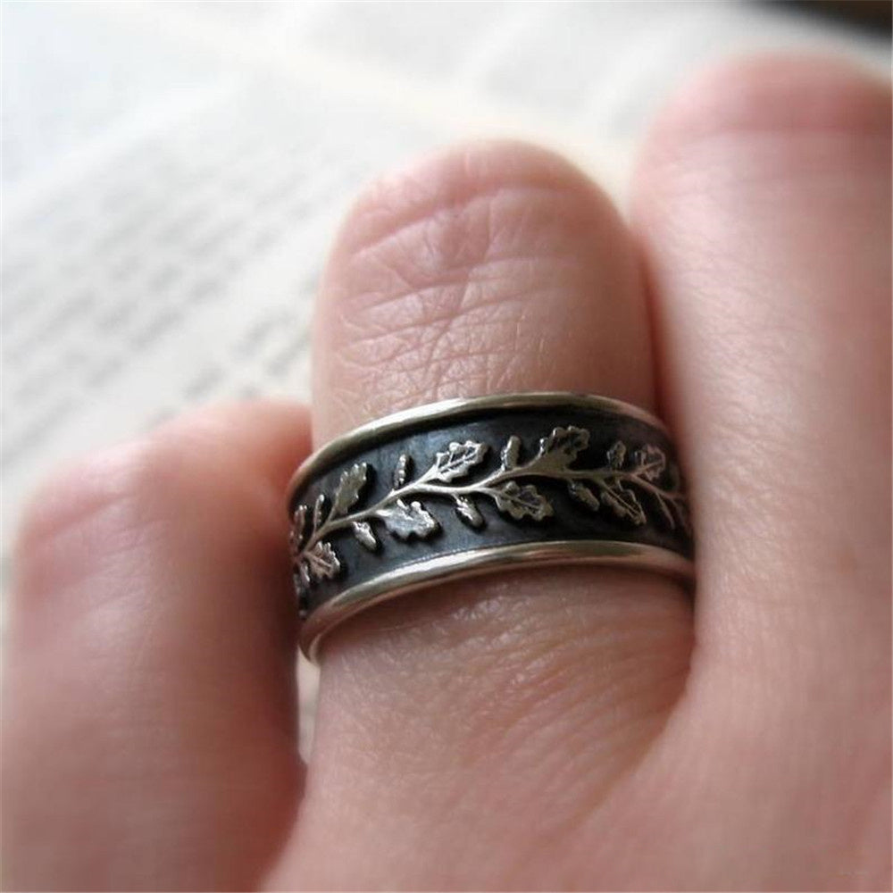 Retro Leaves Rings
