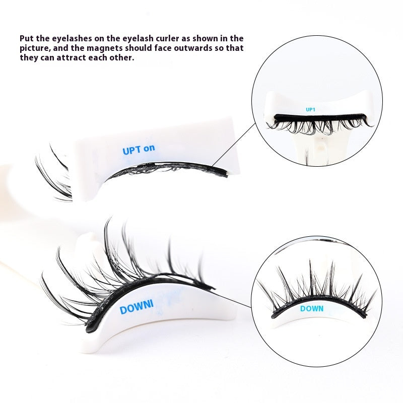 Magnetic Glue-Free Three False Eyelashes