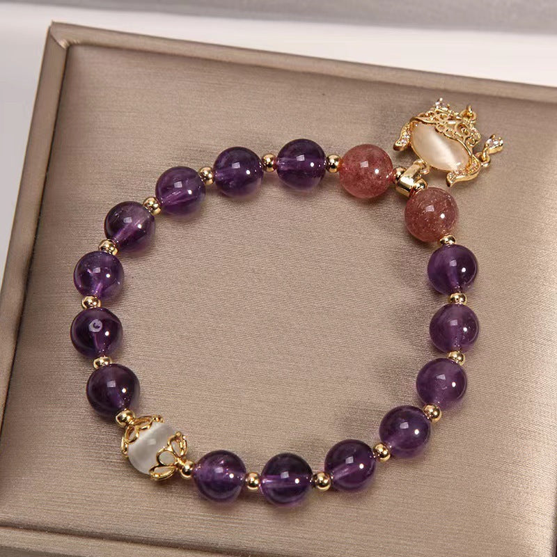 Crystal Longevity Lock Bracelet