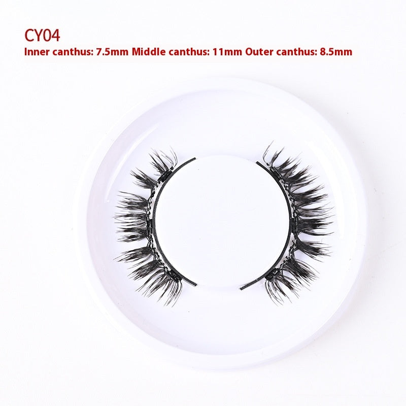 Magnetic Glue-Free Three False Eyelashes